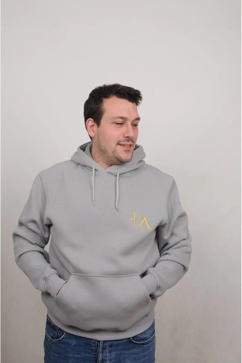 İpek Tekstil Men's Hooded 3 Thread Compact Combed Modal Relaxed Sweatshirt