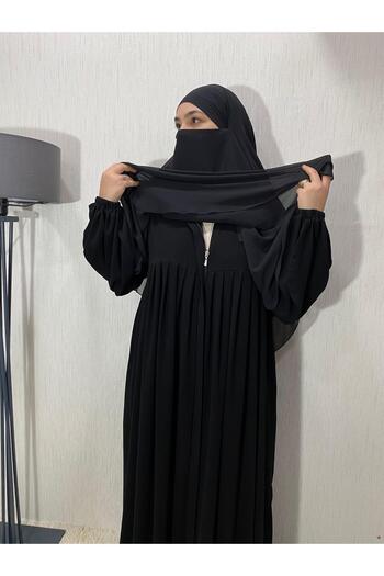 ARKARLİN 3-Layer Hijab Souffle and Ferace - 2 Pieces, No Burn and Sweat, No Ironing