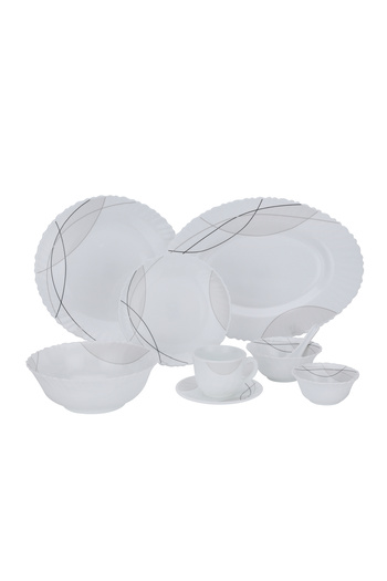 ROYALFORD RF10201 50Pcs Opalware Dinner Set, Assorted Design