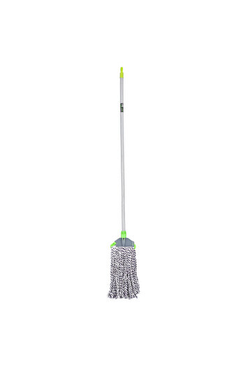 ROYALFORD Dual Colour Cotton Mop, PVC Coated Wooden Handle, RF10101