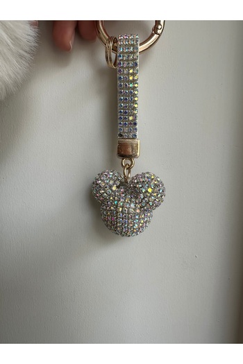 Milena Designer Store Milena Istanbul Stone Mickey Bag Charm / Keychain / Car Ornament