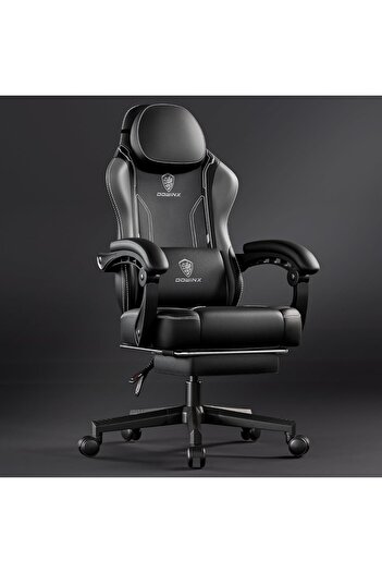 Mahmayi Dowinx Ergonomic Adjustable Gaming Chair With High Back Leather Ideal For Home And Office - Grey