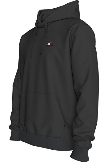 Tommy Hilfiger Tommy Jeans Erkek Siyah Logolu Sweatshirt