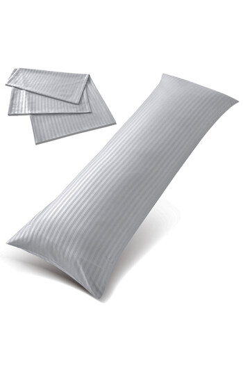Hotel Linen Klub Ultra Soft Body Pillow with  Pillowcase- Long Side Sleeper Pillow For Use During Pregnancy