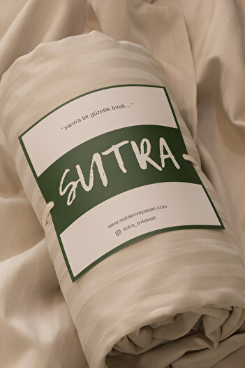 sutra Double Cotton Satin Sheet Set - Elastic