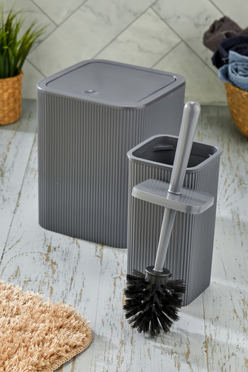 Homie Square Bathroom Set - Line 2, Trash Can and Wc Brush