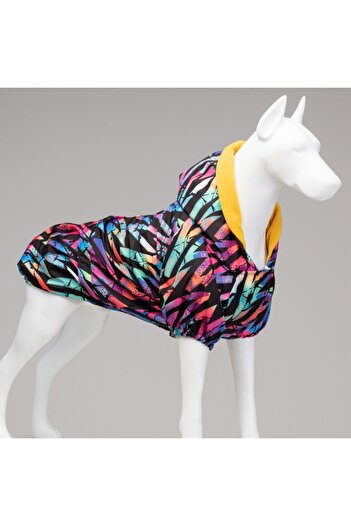 Lindodogs Lindo dogs cosmo plus Hooded waterproof dog raincoat colorful size 1