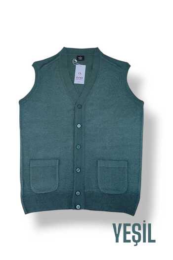 Özay Daddy Wool Vest with Pocket, Straight,Normal and Large Size Licra Original Top Quality Product