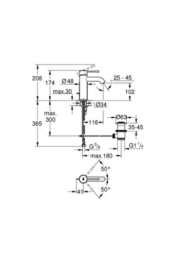 Grohe Essence Single Control Sink Faucet S-size - 23589dc1