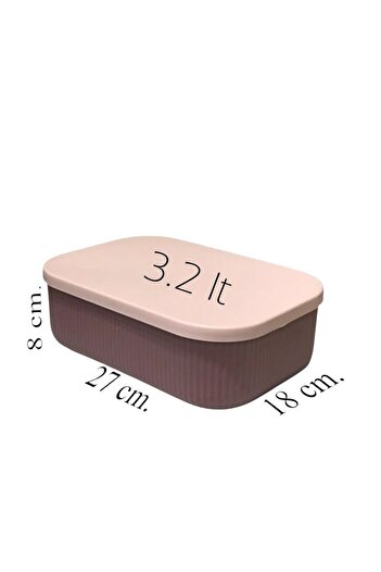 Bayev 3.2 Lt Mix Cosmetic Storage Containers with Lids - 3Pcs Bathroom Organization