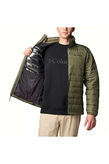 Columbia Powder Lite II Erkek Yeşil Outdoor Mont WO7155-397