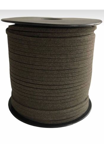 OZN AKSESUAR Suede Leather Ribbon Rope, 3mm, Prayer Beads, Bracelet, Necklace Rope (3 Meters)