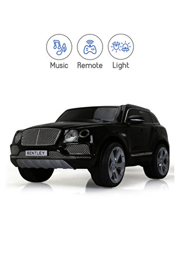 Babyhug Bentley Licensed Battery Operated Ride On Car with Remote Control, Black