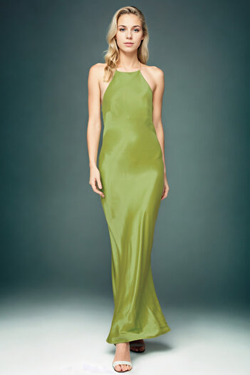 Vitrin Satin Rope Strap Dress