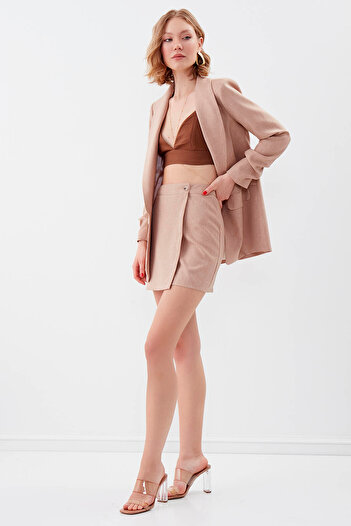 Vitrin Mini Skirt - Buttoned Design
