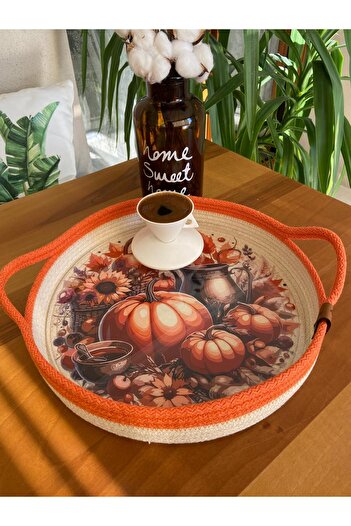 Nev Design Kahve Sunum Tepsisi, Dekoratif, Hediye, Organizer, DFT baskı