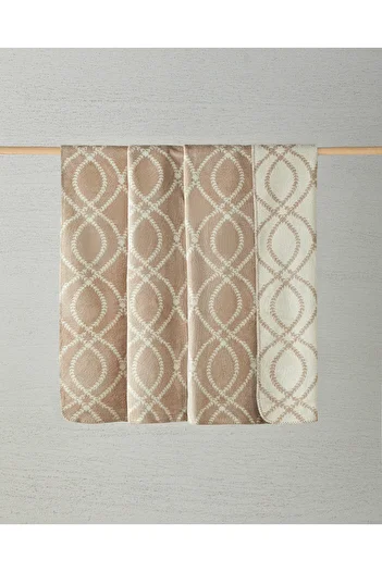 English Home William Beige King Size Blanket - 220X240 cm Cotton