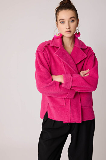 Vitrin Double Pocket Zippered Reverse Stitching Jacket