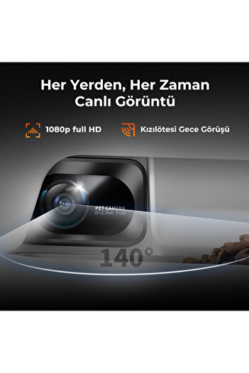 Petkit Yumshare Kameralı Çift Hazneli Akıllı Mama Kabı Beyaz (Resmi Distribütör Garantili)