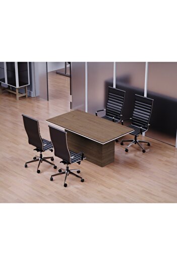 Mahmayi Modern Conference Table, Office Conference Meeting Table, Conference Table-Truffle Davos Oak, 180CM