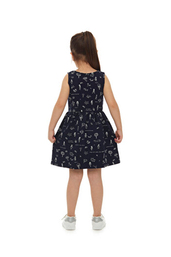 LOVETTI Rochie fără mâneci cu imprimeu pentru fete Botanic Love