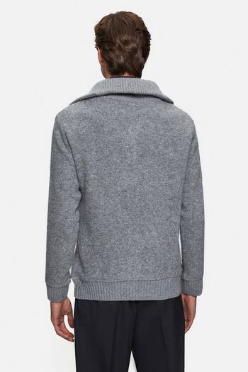 Tween Slim Fit Gri Yün Karişimli Kazak