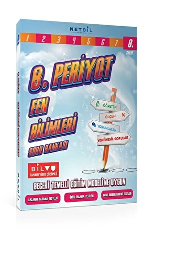 Netbil Yayınları 8. Sınıf Periyot Fen Bilimleri Soru Bankası