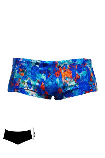Funky Trunks Paint Press Men's Training Swimsuit, 14cm Trunks