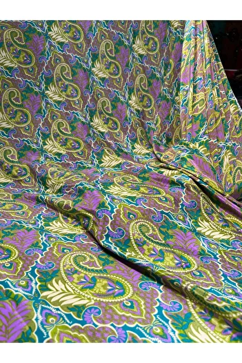 OsmanKumaşDantel Silky Digital Printing Shawl Pattern Fabric