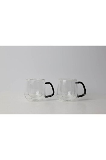 Lucky Art Classica Lyhl-002 100 ml Double Walled Borasilicate Espresso Glass Set