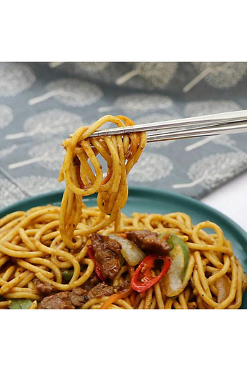 hediyeofisi Stainless Korean Metal Chopstick - Original Chopstick