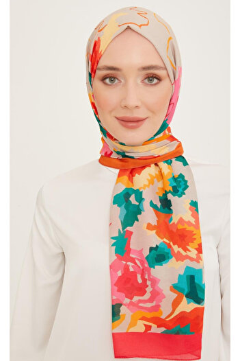 Armine Trend Shawl 10001-01 Green-Pink