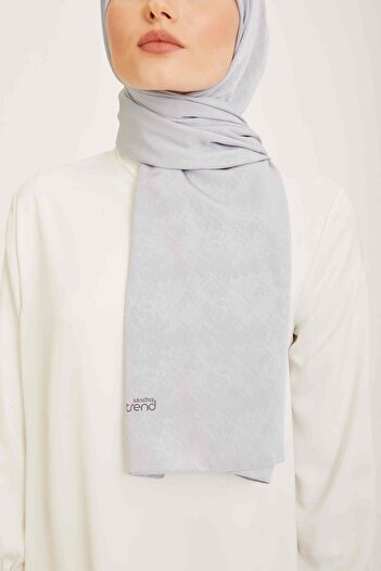 Armine Trend J.Capri Silver Solid Color Shawl 8-355