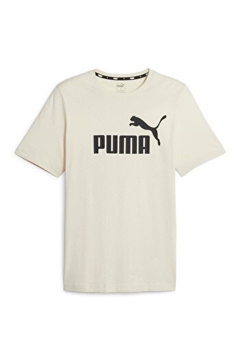 Puma ESS Logo Tee (s) Alpine Snow Erkek T-Shirt
