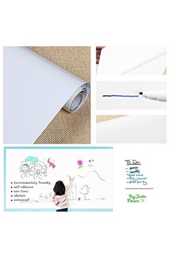 Genel Markalar Beyaz Yazı Tahtası Duvara Yapışan Yapışkanlı Beyaz Yazı Tahtası Sticker Board