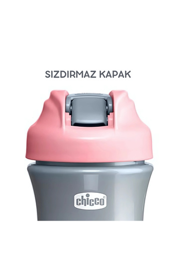 Chicco Pop-Up Glass with Straw 2 Years+ 350 ml - Pink