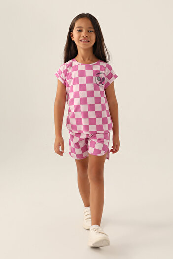 Rolypoly Girls' Pink Shorts Set