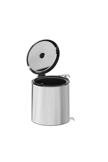 STARAX 10Lt Stainless Chrome Trash Can