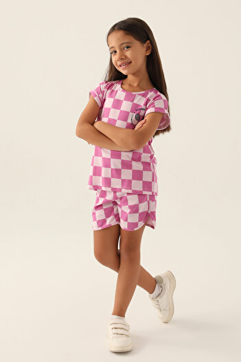 Rolypoly Girls' Pink Shorts Set
