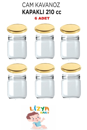 LİZYA BABY 210 Cc Yogurt Baby Food Supplementary Food Jar with Gold Lid - Gift Label