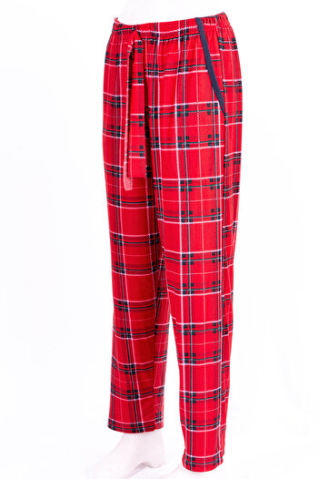 GRSN Women's Patterned Suede Comfortable Pajama Bottoms with Pockets