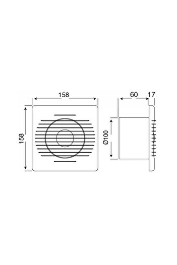 Mutlusan Me-fan 100 Banyo Tuvalet Aspiratör 001 211 000100 00 00