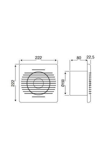 Mutlusan Me-fan 150 Banyo Tuvalet Aspiratör 001 211 000150 00 00