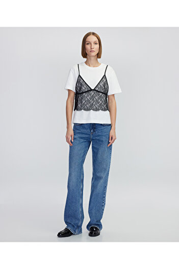 İpekyol Lace Mix T-Shirt