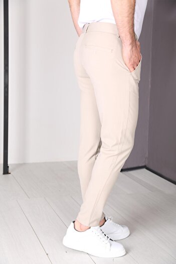 Delpino Italian Cut Lycra Ankle Length Fabric Pants