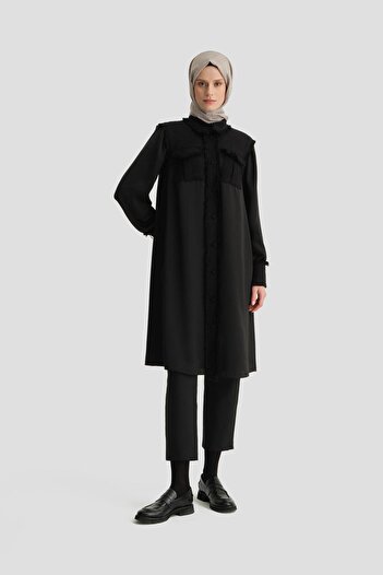 Armine Tüvit Mix Tunik 24k4400 Siyah