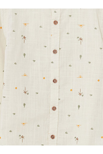 LC Waikiki Judge Collar Printed Boy's Shirt