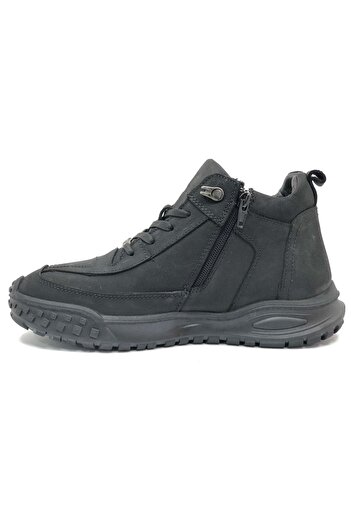 Hammer Jack 102-24882-M Gustava Hakiki Deri Casual Erkek Bot SİYAH-NUBUK