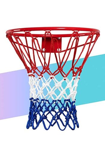 SPALDING BASKETBALL ALL WEATHER NET - RED, WHITE & BLUE