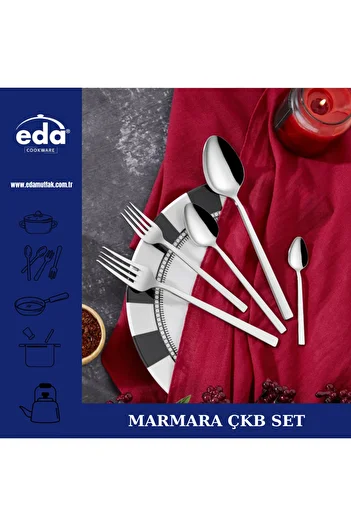 Eda Marmara 60 Pcs Fork Spoon Set